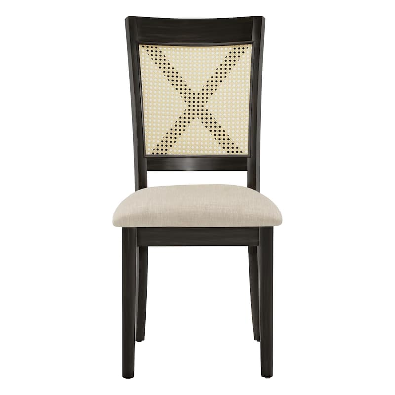 Plaga X-Back Cane Accent Dining Chair (Set of 2) by iNSPIRE Q Classic - Dining Chair