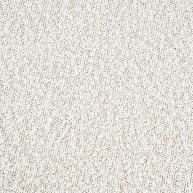 Poly and Bark Orbit Queen Size Bed in Froth White Boucle