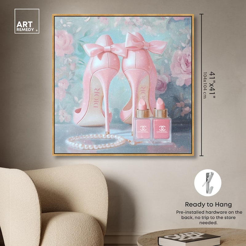 Love Dainty Heels Canvas by Art Remedy