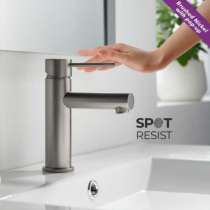 Luxury Solid Brass Single Hole Bathroom Faucet