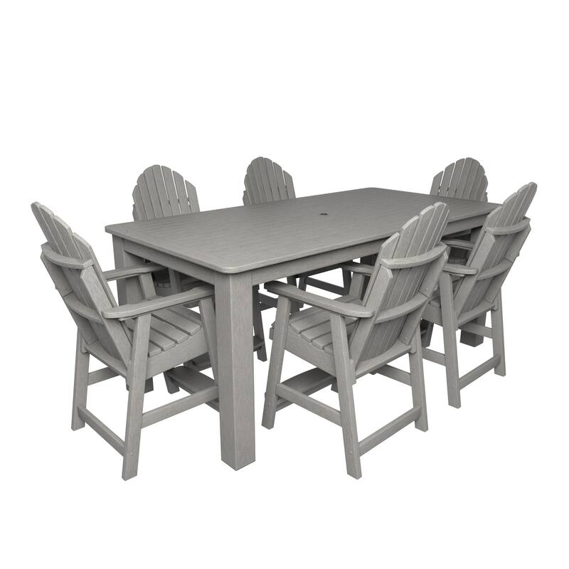 Hamilton Adirondack 7-Piece Outdoor Counter Height Dining Set - Harbor Gray