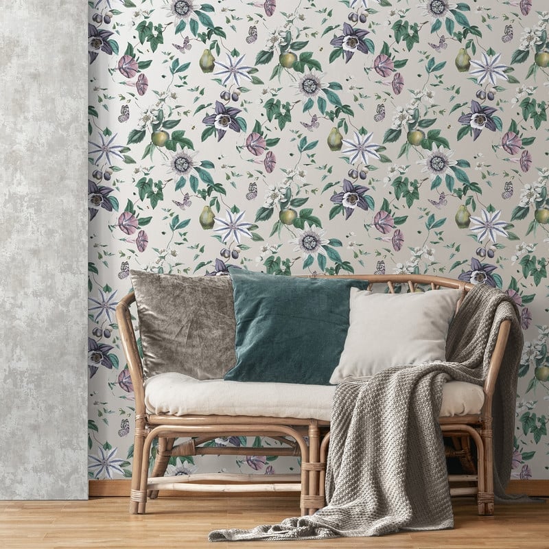 Fine Decor Sierra Silver Floral Wallpaper