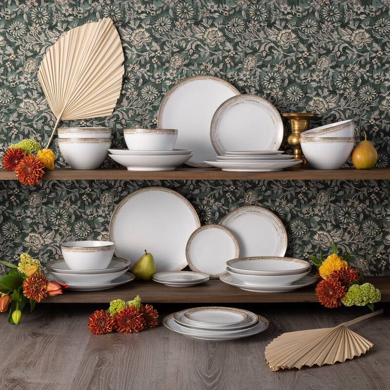 Raylan 30-Piece Dinnerware Set, Service for 6