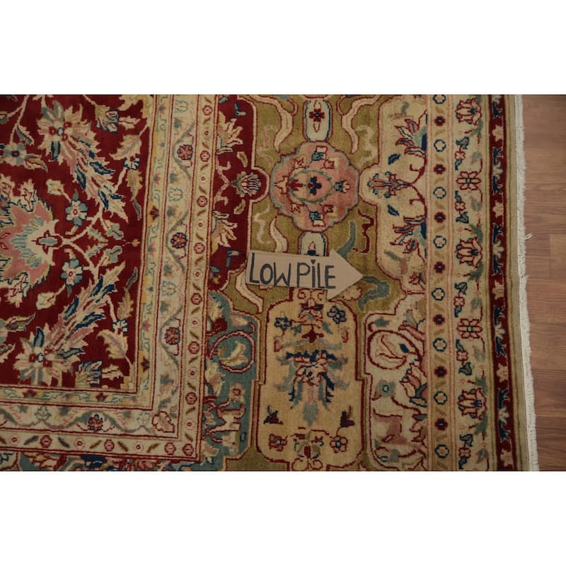 Hand Knotted Oriental 100% Wool Carpet Traditional Floral Red Agra Area Rug - 17' 1'' X 11' 10''