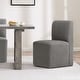 preview thumbnail 14 of 89, Spruce & Spring Charlotte Upholstered Dining Chairs with Casters Set of 2