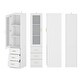 preview thumbnail 18 of 17, 70.9"H Combo Chest Dresser Storage Cabinet with Glass Door White