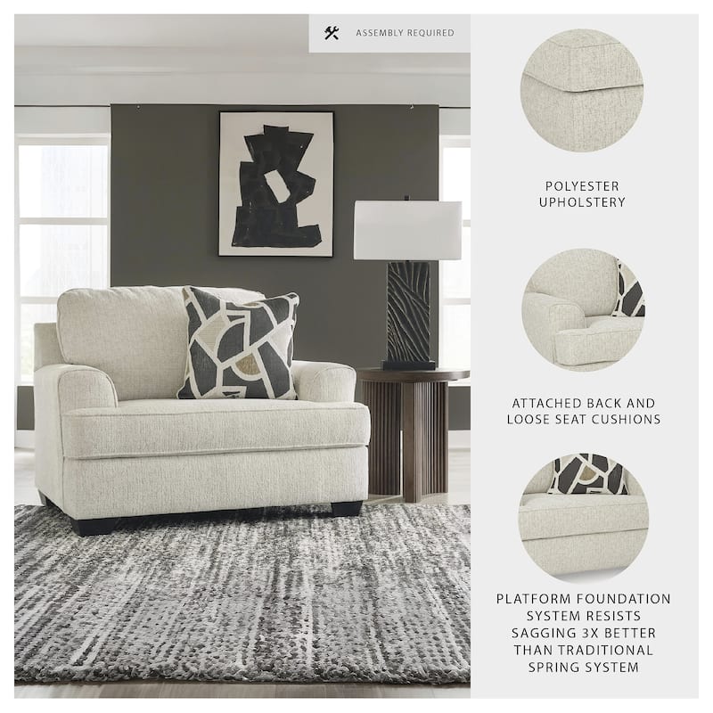 Signature Design by Ashley Heartcort Beige Oversized Chair - 51" W x 40" D x 39" H