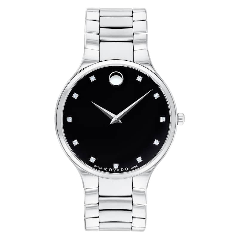 Movado Men's Serio Black Dial Watch - 607286 - 6 (36)