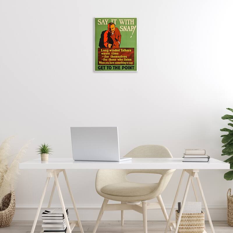 Stupell Vintage Say It With Snap Wall Plaque Art Design By Marcus Jules