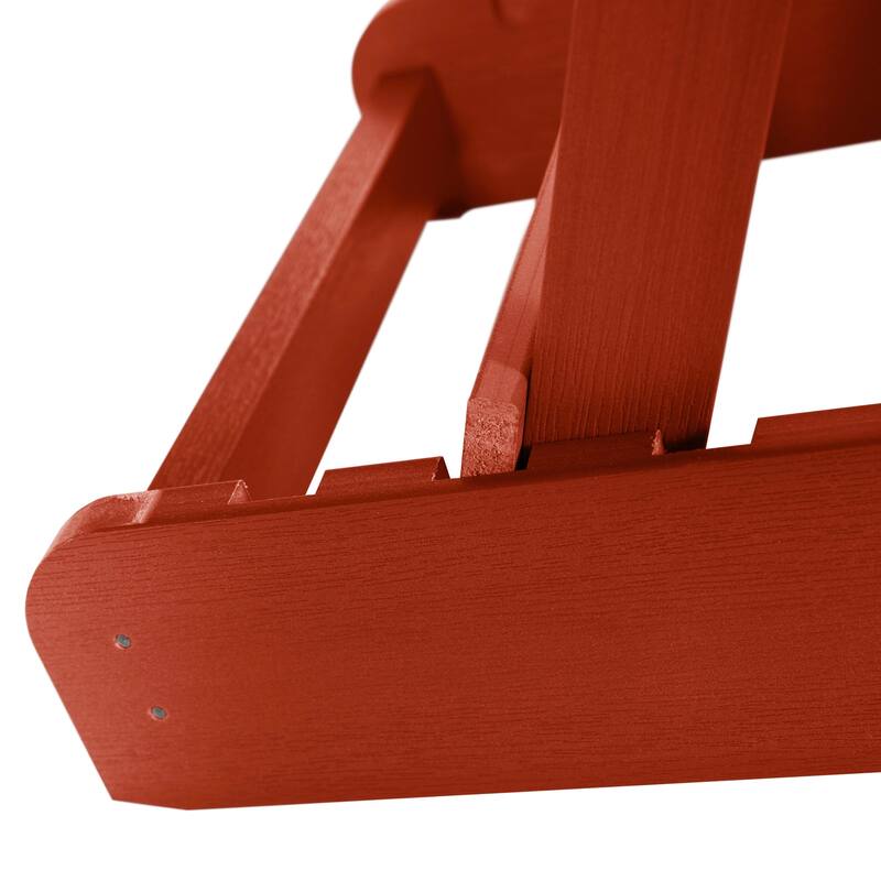 Eco-friendly Synthetic Wood Folding and Reclining Adirondack Chair