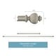 preview thumbnail 32 of 33, 1-Inch Decorative Modern Urn Finial Curtain Rod by Lavish Home