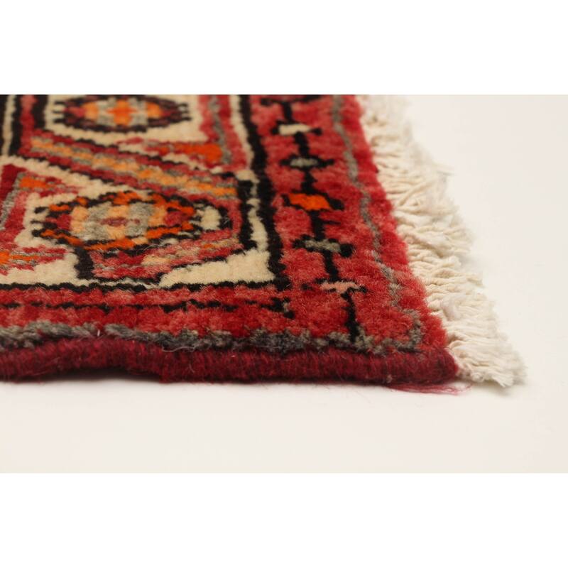 ECARPETGALLERY Hand-knotted Andelz Navy Wool Rug - 3'5 x 9'7