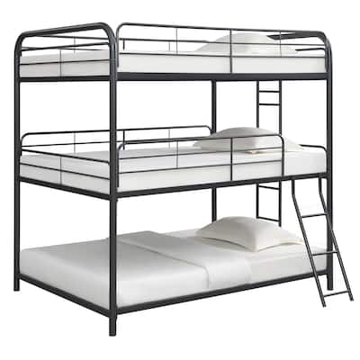 3 IN Full -Full -Full Size Triple Bunk Bed