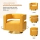 preview thumbnail 27 of 114, HULALA HOME Carisa Modern Upholstered Swivel Open-Back Barrel Chair with Golden Base