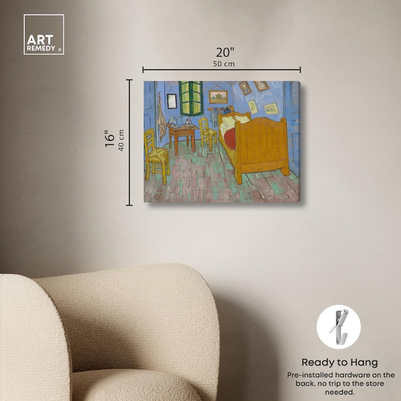 The Bedroom Canvas by Art Remedy, Gallery Wrapped