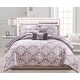 preview thumbnail 11 of 18, Gracewood Hollow Cornwell Purple 10-piece Comforter Set