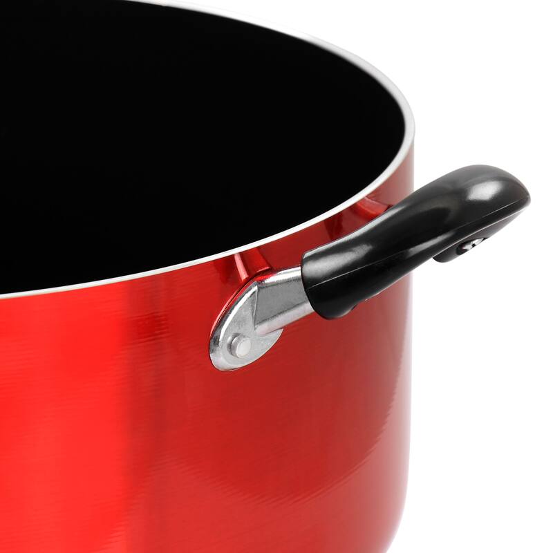 Better Chef for Professional Results 18 Qt Aluminum Dutch Oven in Red