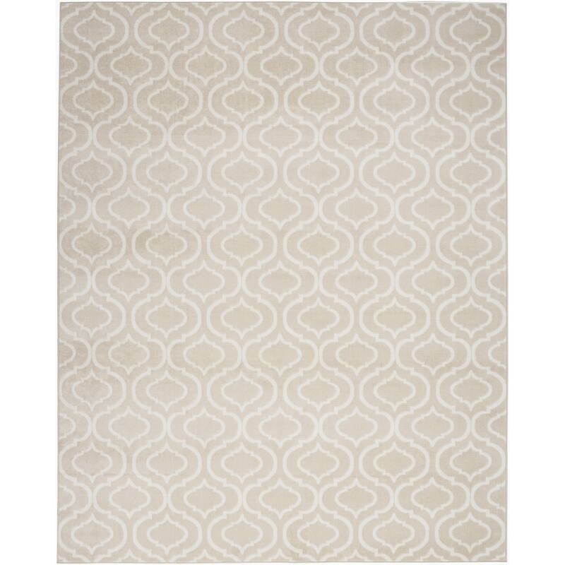 Kibit Power Loomed Non Skid Stain Resistant Area Rug By HomeRoots - 87' X '63' X '0.5
