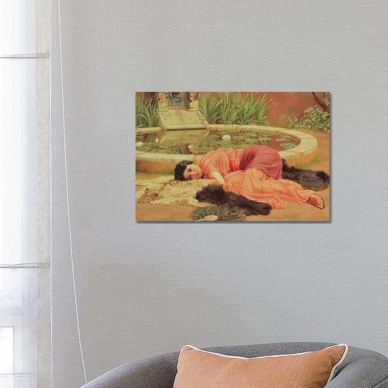 iCanvas "Dolce Far Niente, 1904 " by John William Godward Canvas Print - 18x26x1.5