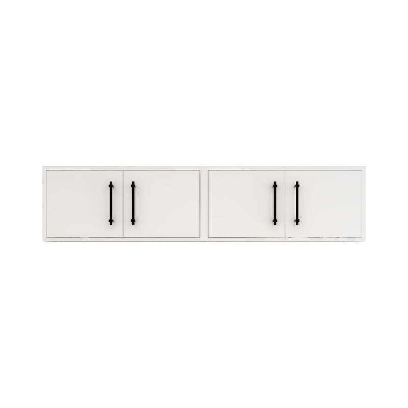Victoria 60 Inches Top Cabinet Wall-Mounted - 59.3 - Glossy - Gloss White