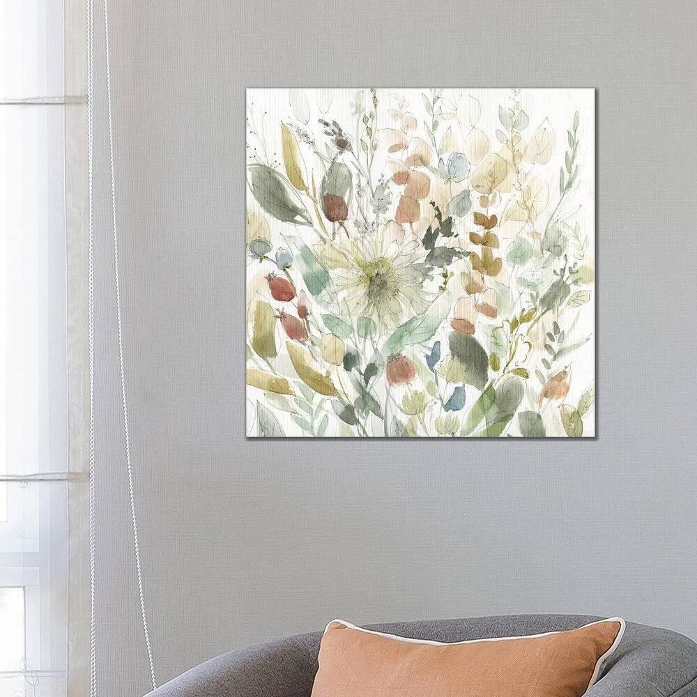 iCanvas "Linen Wildflower Garden" by Carol Robinson Canvas Print