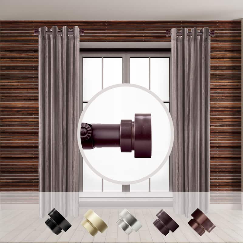Adjustable Curtain Rod Set - 12-20 inch - 2 Rods - Elegant Steel Design - 20