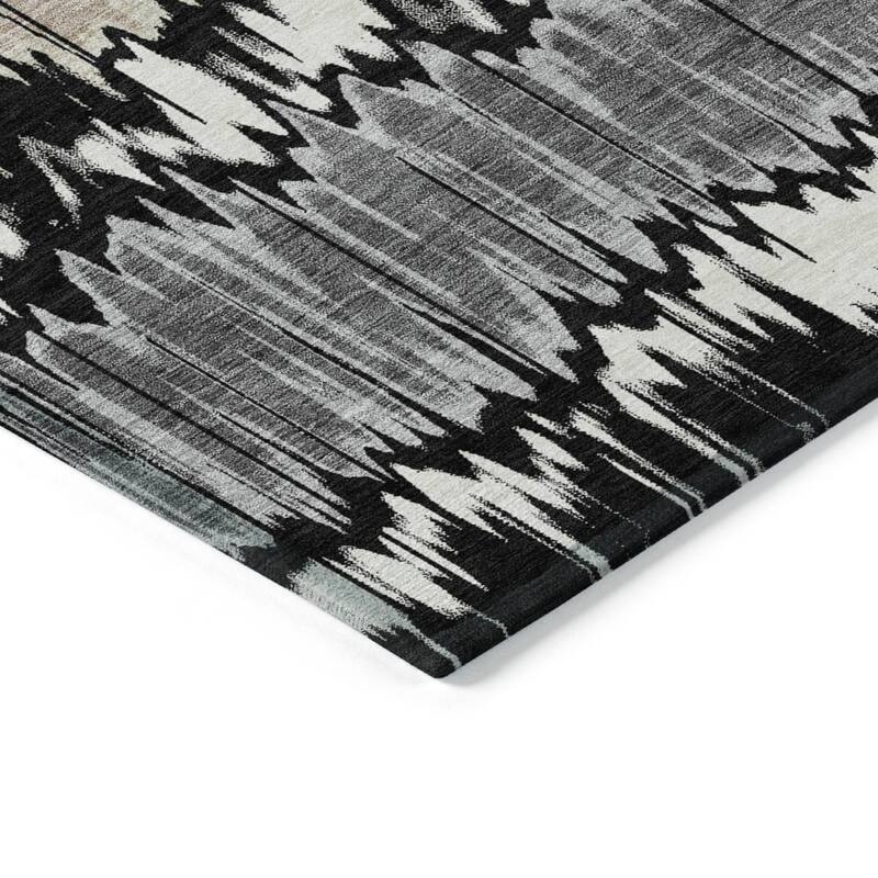 Machine Washable Indoor/ Outdoor Chantille Abstract Ombre Rug