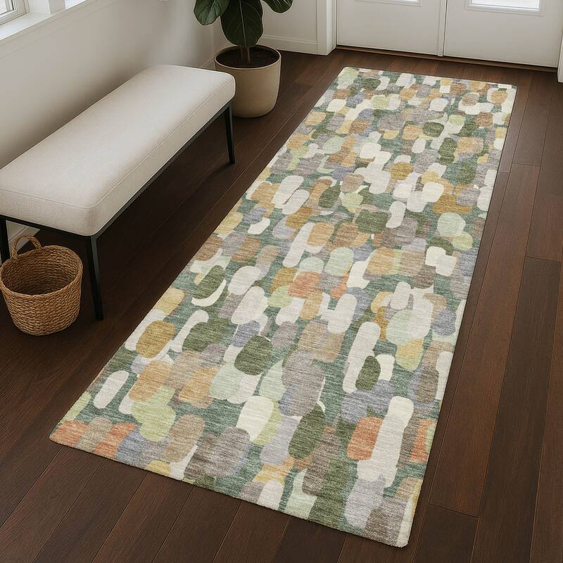 Machine Washable Indoor/ Outdoor Contemporary Drew Chantille Rug