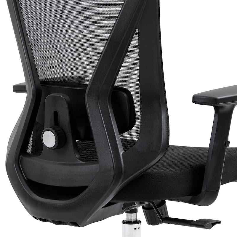 Ergonomic Mesh Office Chair with Headrest And Lumbar Support - N/A