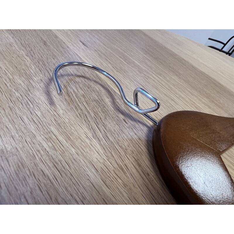 Proman Products Luxury Triad Kascade Wooden Hangers 50 pack, Unique Triangle Ring Design, Space