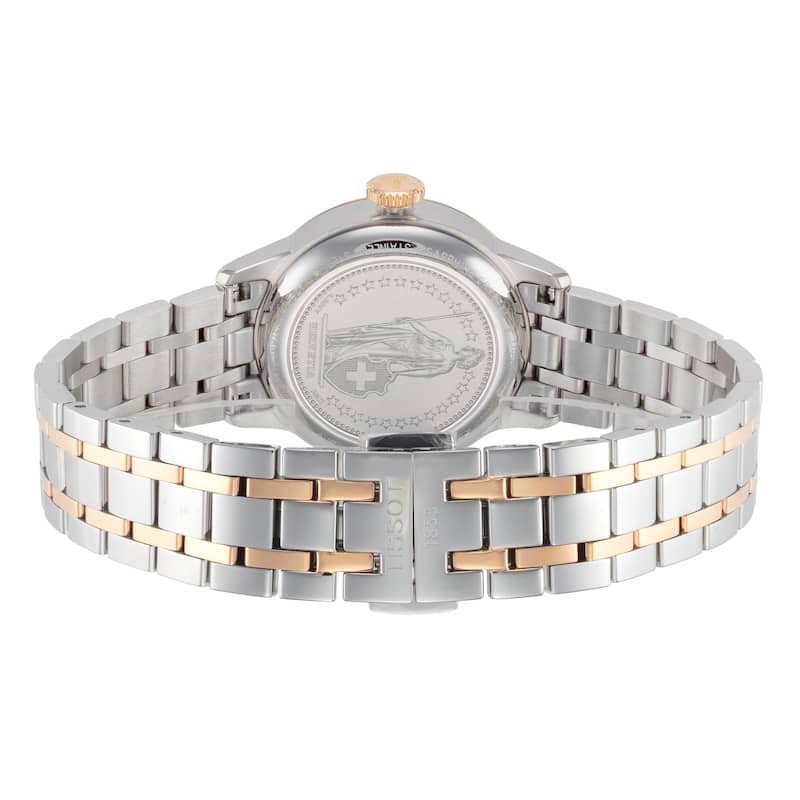 Tissot Women's T-Classic 32mm White Mother-of-Pearl Dial Stainless Steel Automatic Watch - Two-Tone - One Size