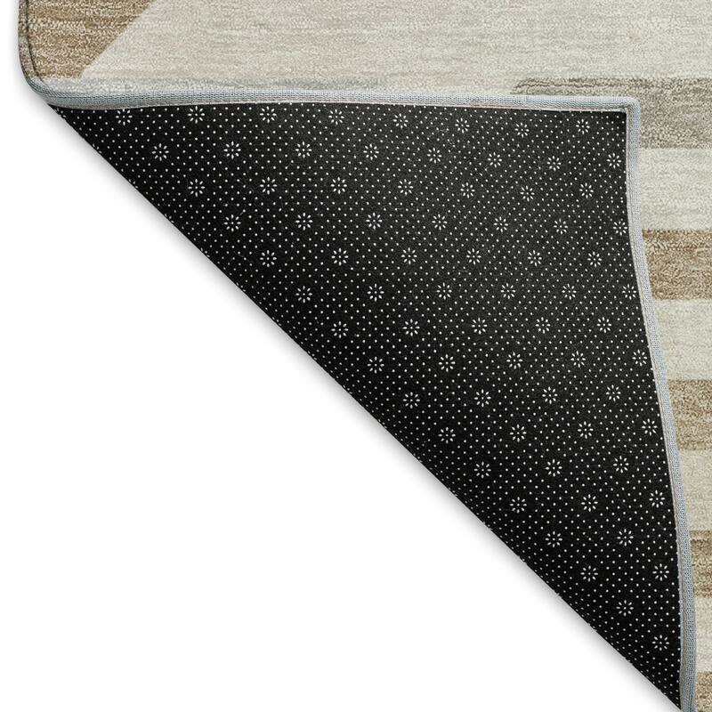 Machine Washable Indoor/ Outdoor Modern Stacks Chantille Rug