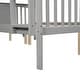 preview thumbnail 36 of 36, Full Over Full Bunk Bed with Ladder, Solid Wood Bunk Bed Frame with Safety Guardrail for Teens/Adults, Convertible into Two Beds