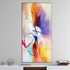preview thumbnail 1 of 11, Designart 'Creative Flower in Multiple Colors' Oversized Modern Wall CLock