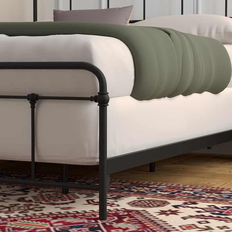 Kotter Home Modern Industrial Cordova Metal Bed Frame