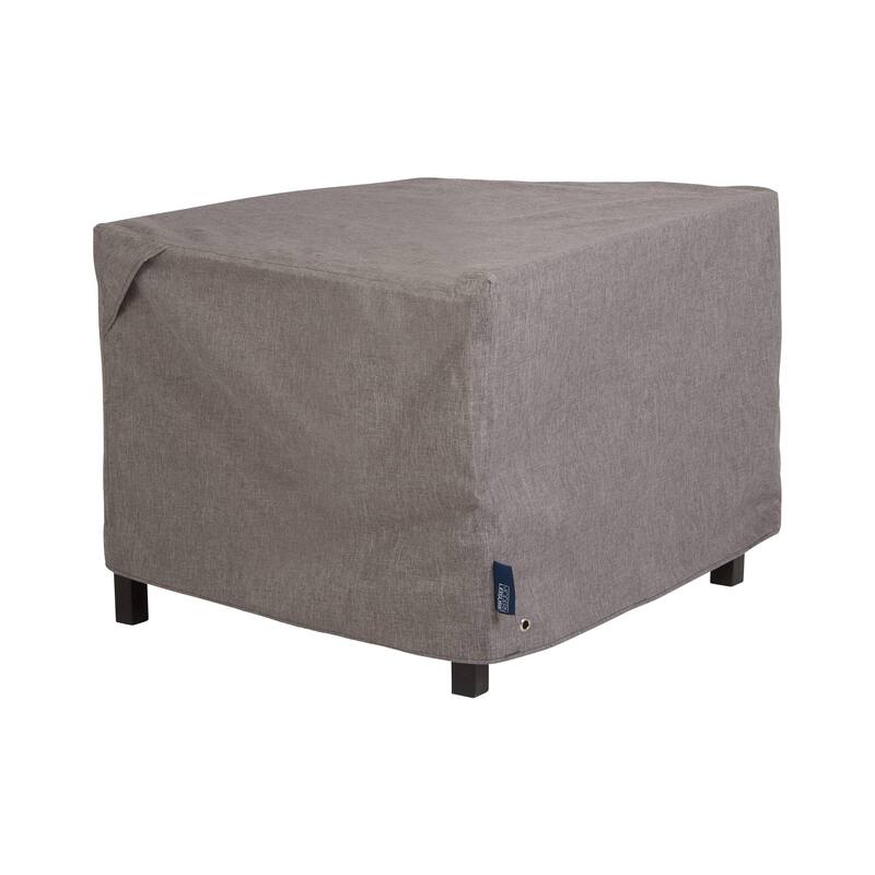 Modern Leisure Garrison Waterproof Patio Firepit Table Cover (42 W x 42 D x 22 H) Heather Gray, Model