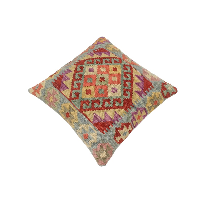 Bohemian Turkish Healy Hand Woven Kilim Pillow