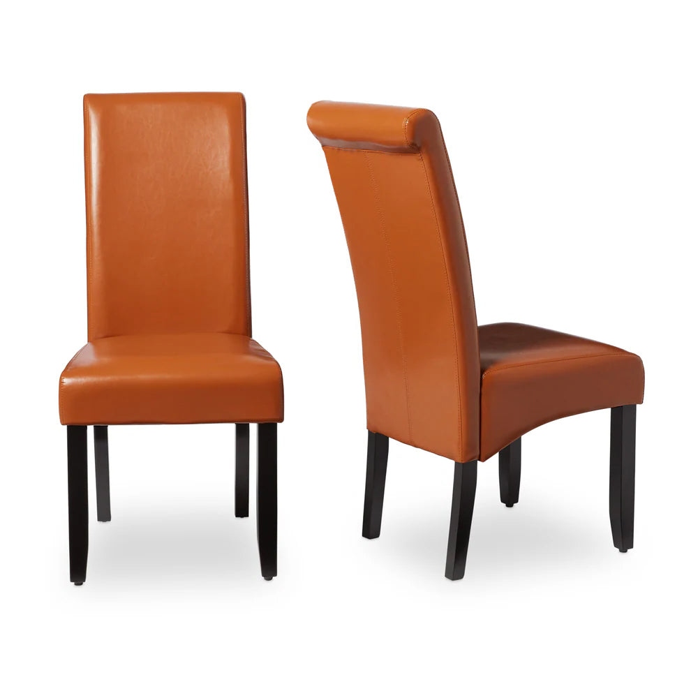 Milan Faux Leather Dining Chairs Set of 2 Bed Bath Beyond