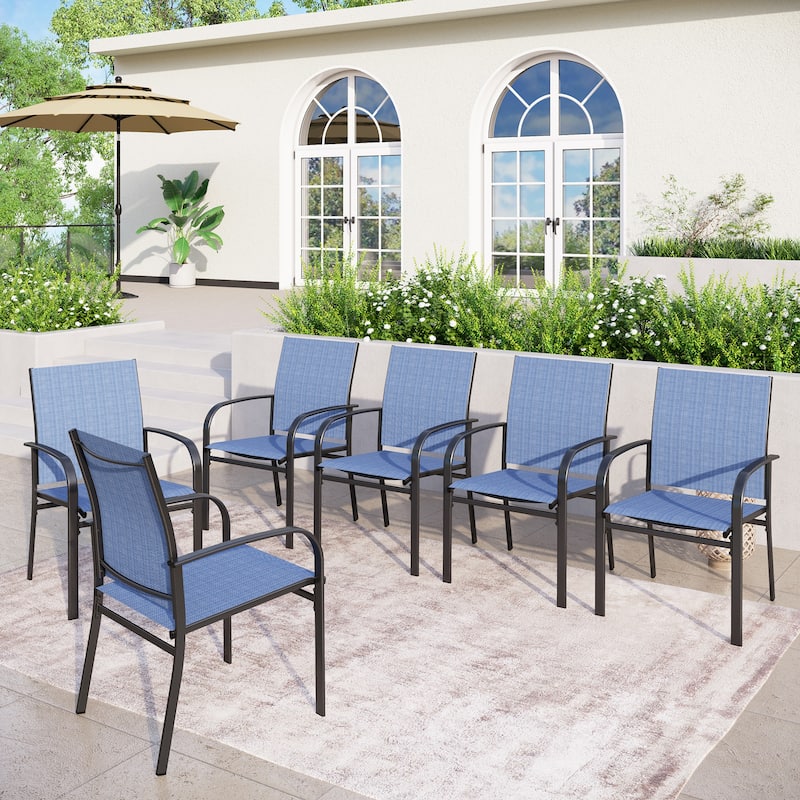 MAISON ARTS 4/6 Pieces Patio Dining Chairs, 3-Color Outdoor Textilene Dining Chairs