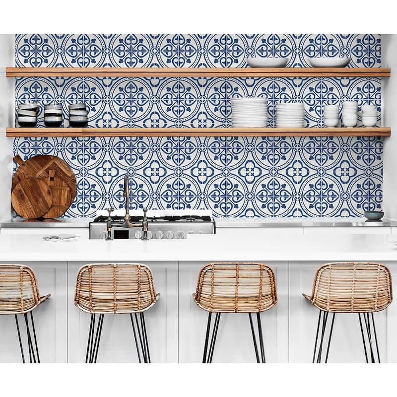 Luxe Haven Villa Mar Tile Peel and Stick Wallpaper