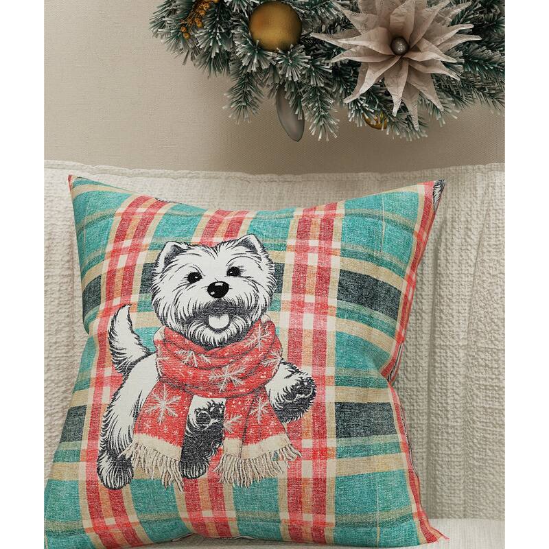 Vibhsa Christmas Dog Pillow 20" x 20"