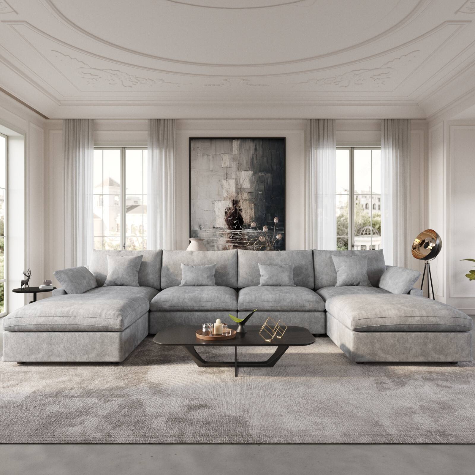 Option Grey(4 seats+2ottoman)