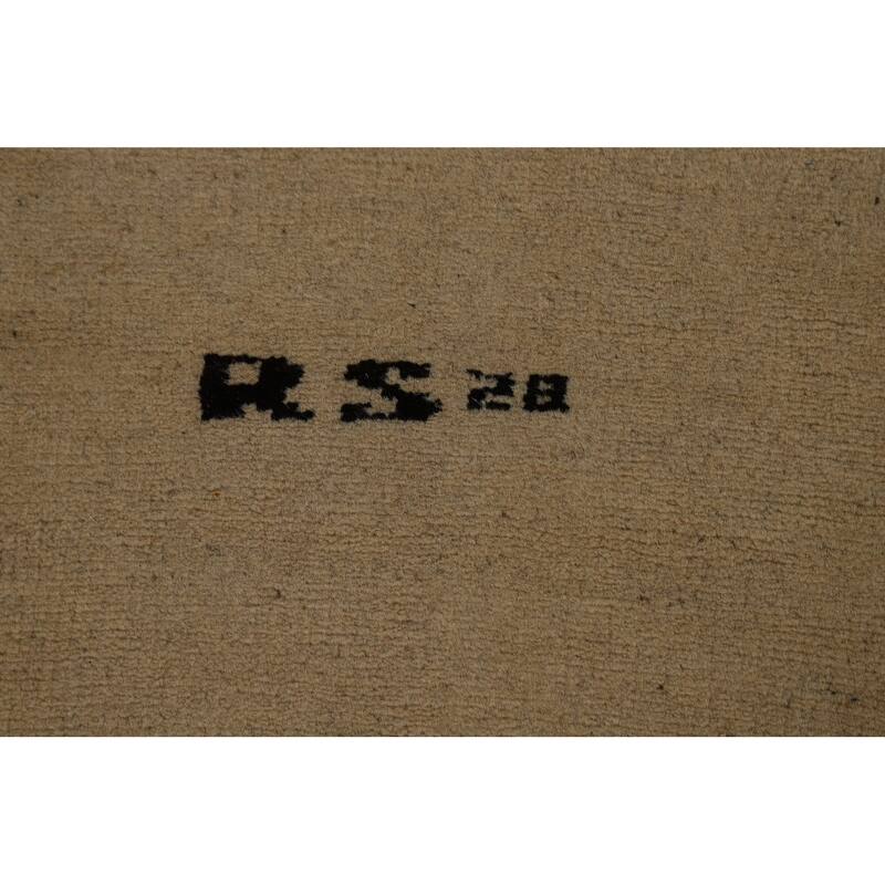 Modern Gabbeh Oriental Area Rug Handmade Wool Carpet - 6'5" x 9'7"