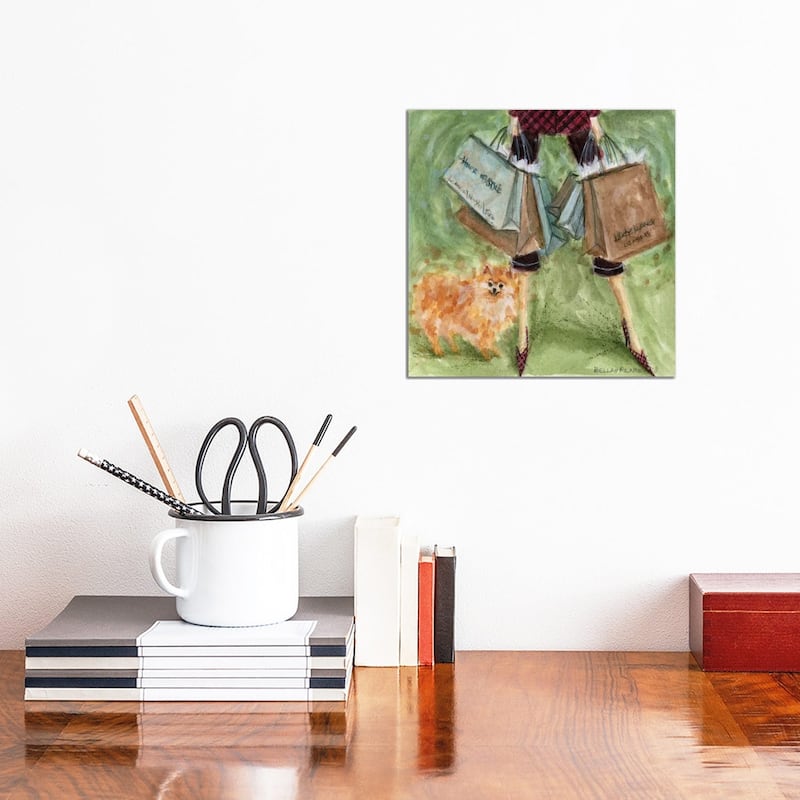 iCanvas "Pomeranian " by Bella Pilar Canvas Print - 12x12x1.5