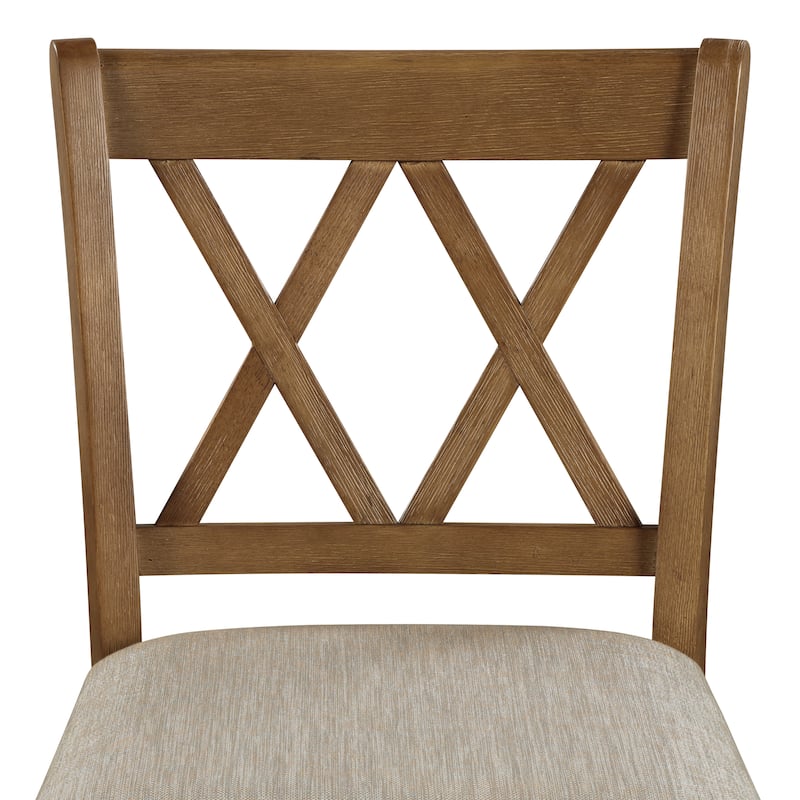 Brookline Wooden Linen Swivel Dining Room Barstool