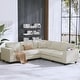preview thumbnail 35 of 34, GDFStudio - Jackson Oversized L-Shaped Corduroy Corner Couch with Armrest Storage