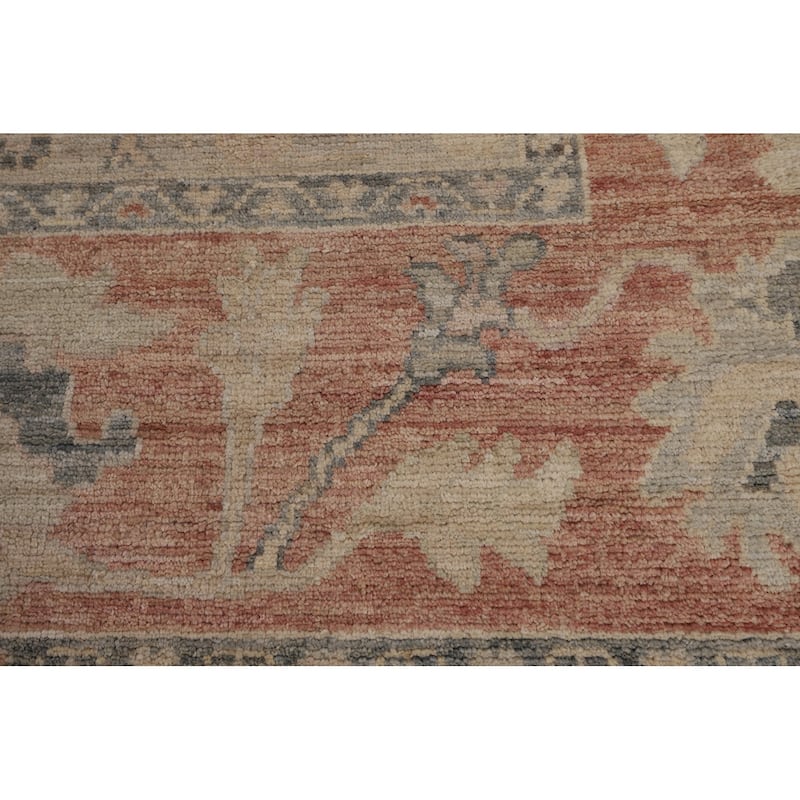 Vegetable Dye Grey Oushak Turkish Large Rug Hand-Knotted Wool Carpet - 10'1"x 14'3"