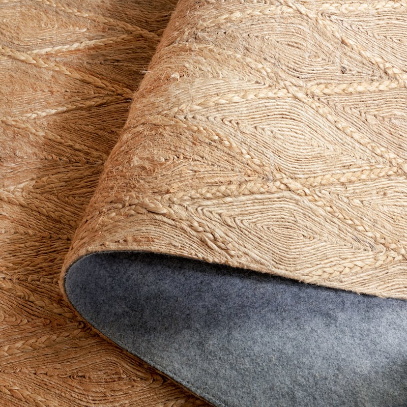 SAFAVIEH Handmade Natural Fiber Nehemie Farmhouse Trellis Jute Rug