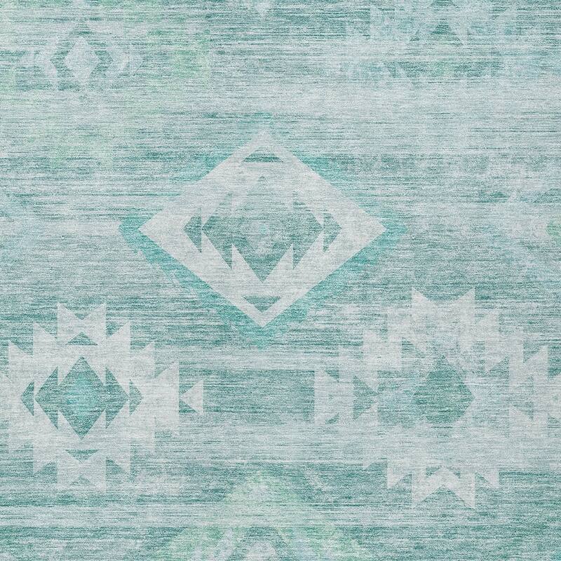 HomeRoots Southwestern Transitional Rectangle Outdoor Rug
