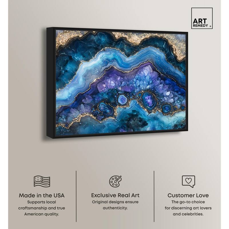 Galactic Geode II Canvas by Art Remedy